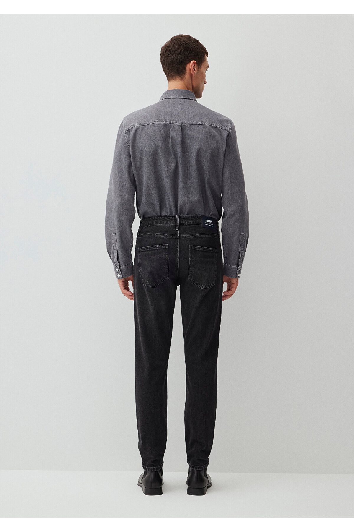 Mavi-London Classic Denim Jeanshose in Anthrazit 0010172 -87848 6