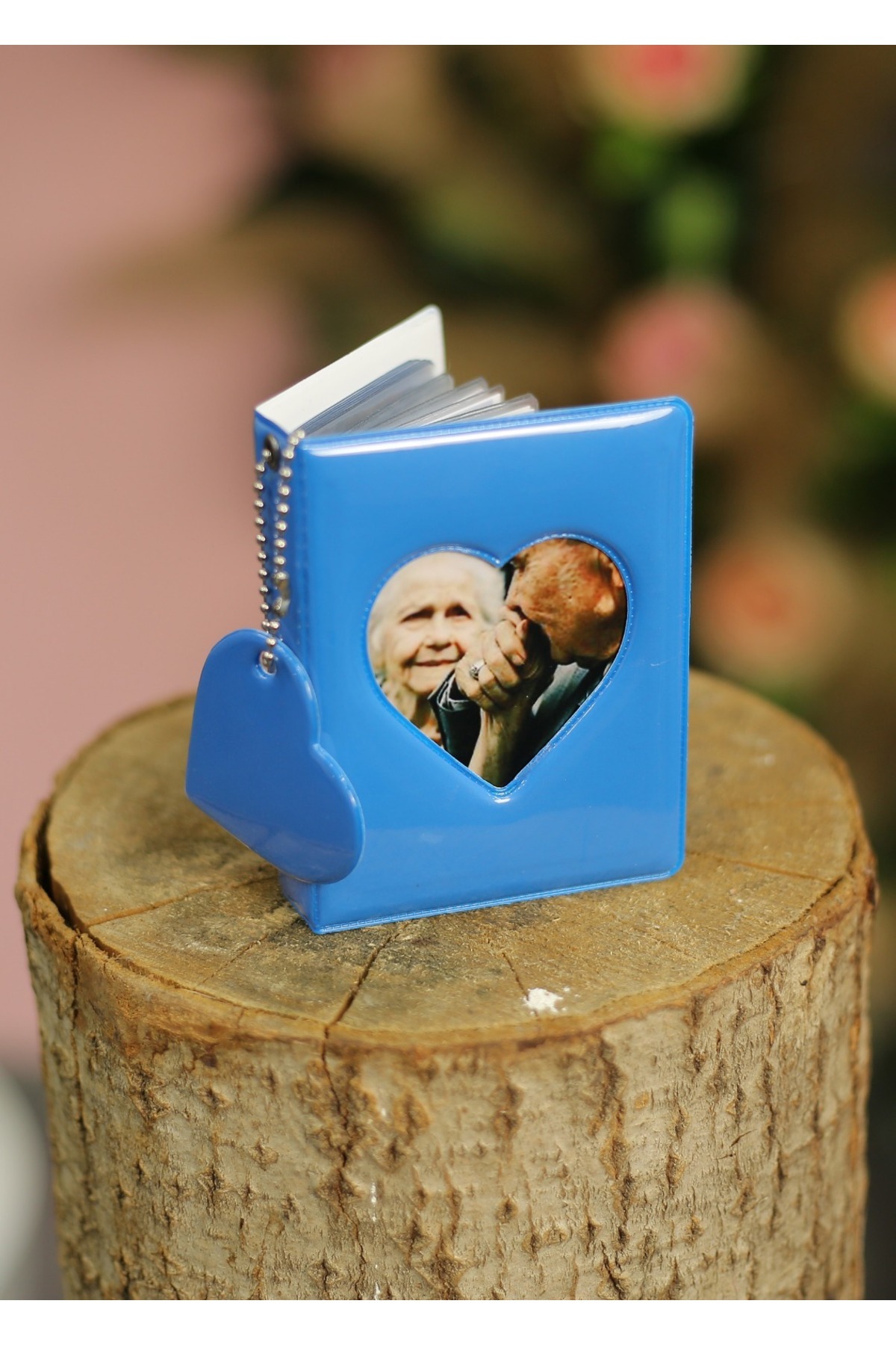 Umut Matbaacılık Mavi Binder Kpop Fotokart Mini Albüm 6x9 Instax Fotoğraf Resim Albümü Kartlık