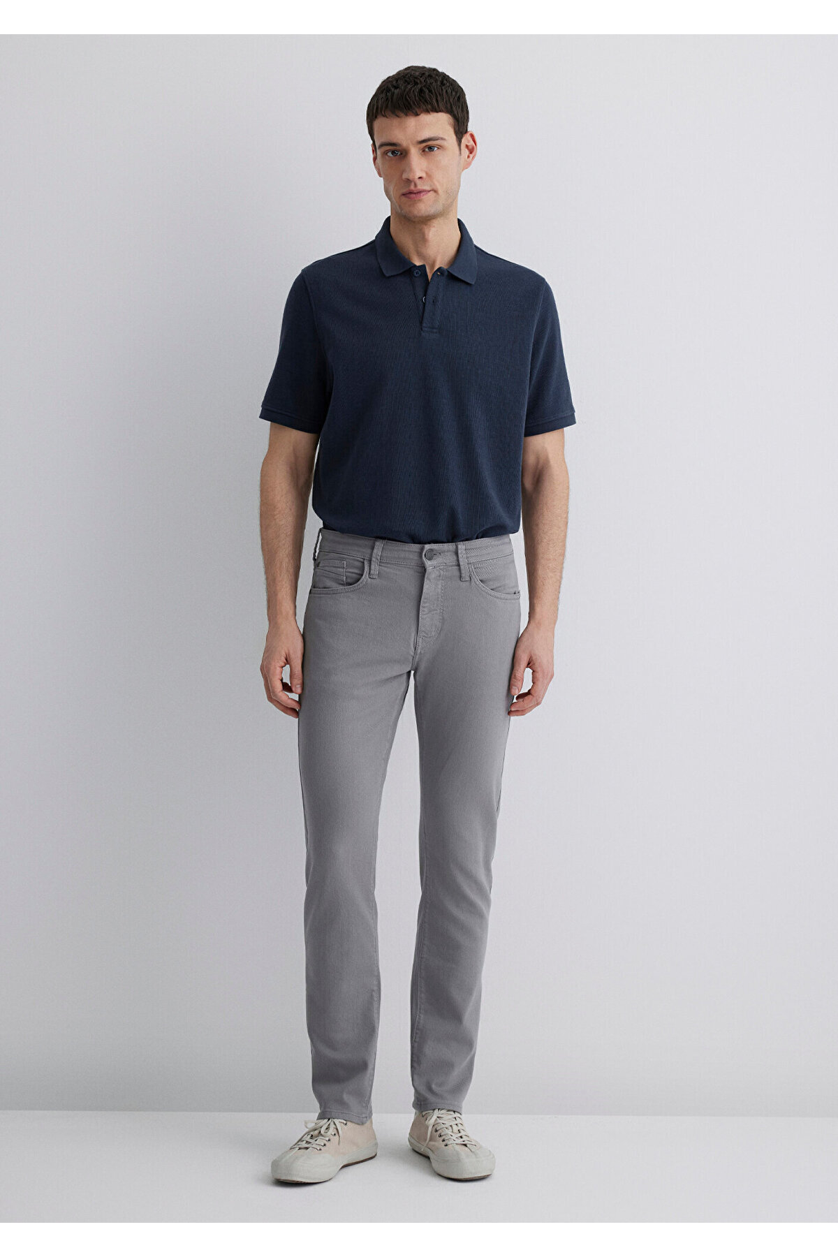 Mavi-Jake Graue bequeme Gabardine-Hose -0042286794 3