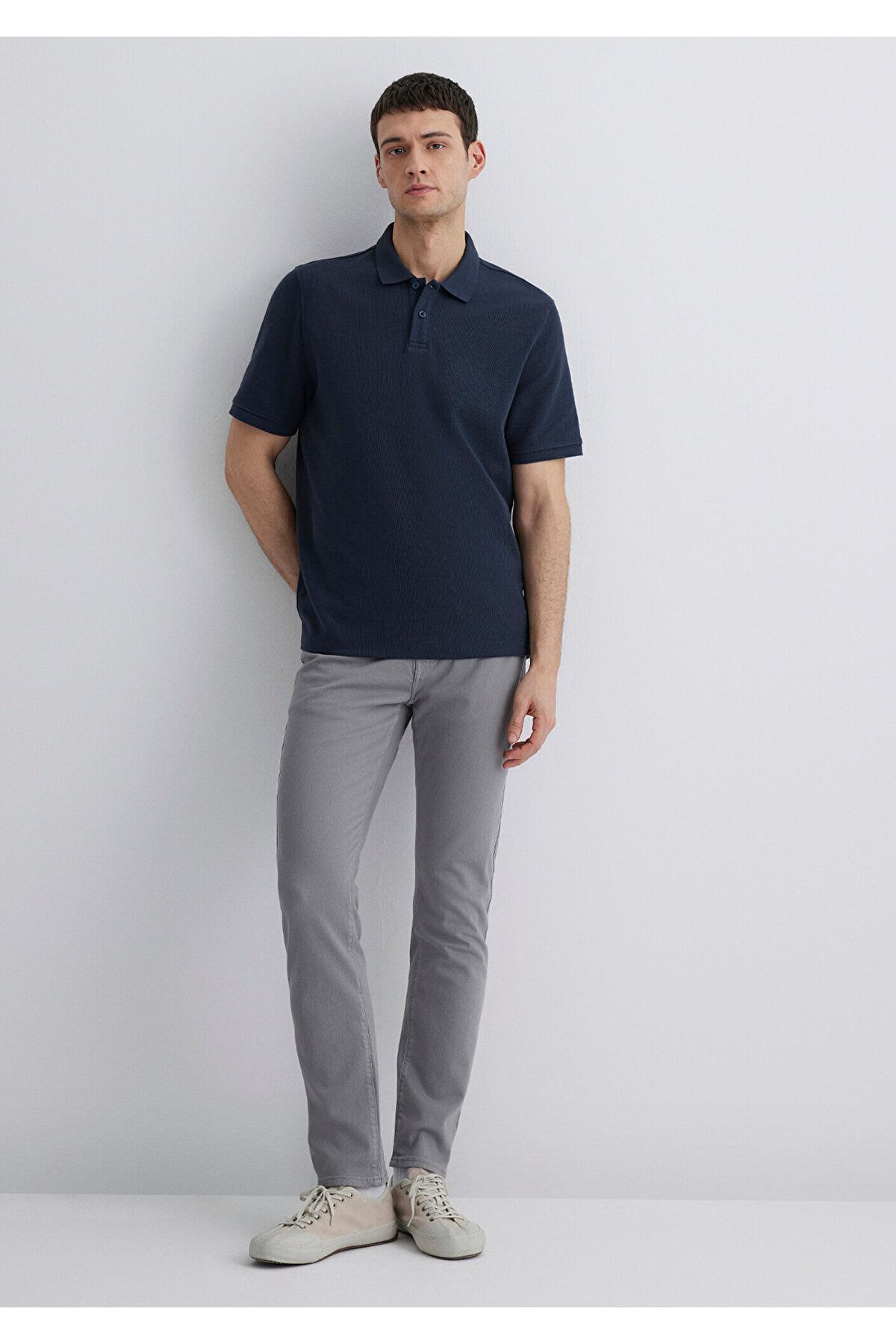 Mavi-Jake Graue bequeme Gabardine-Hose -0042286794 2