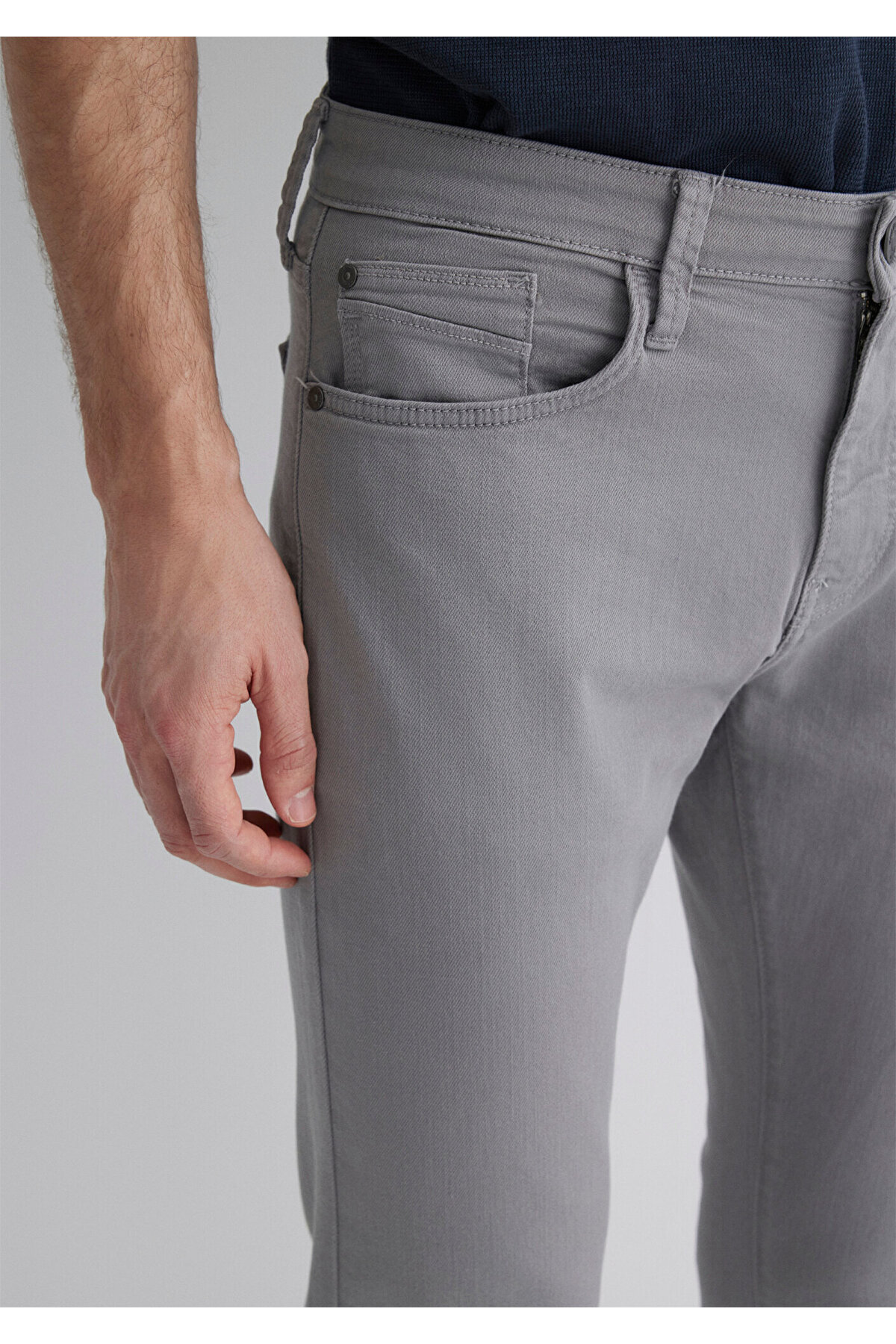 Mavi-Jake Graue bequeme Gabardine-Hose -0042286794 6