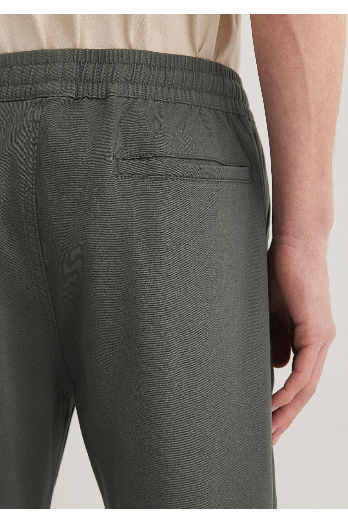 Mavi-Dunkelgrüne Hose mit elastischem Bund000169-71598 6