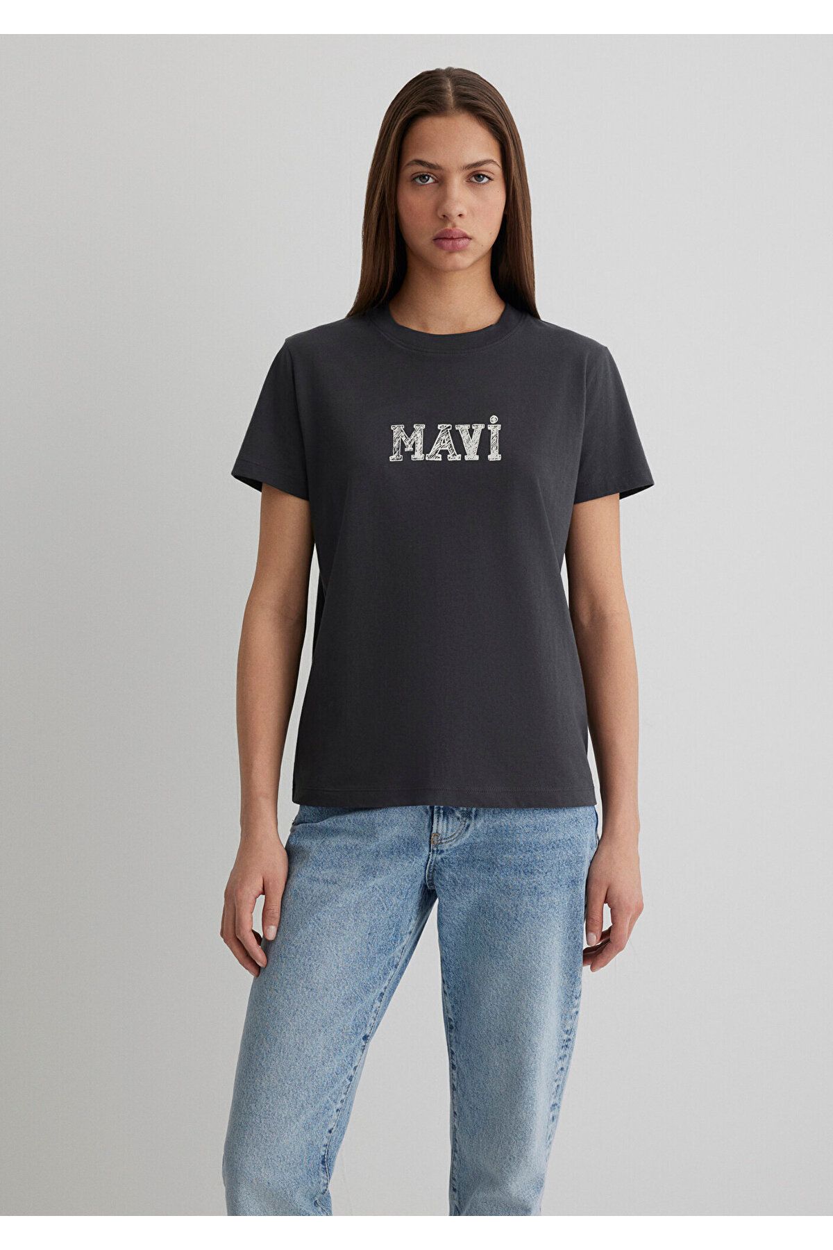 Mavi-Bedrucktes graues T-Shirt Regular Fit / Regular Fit1612232-34853 3