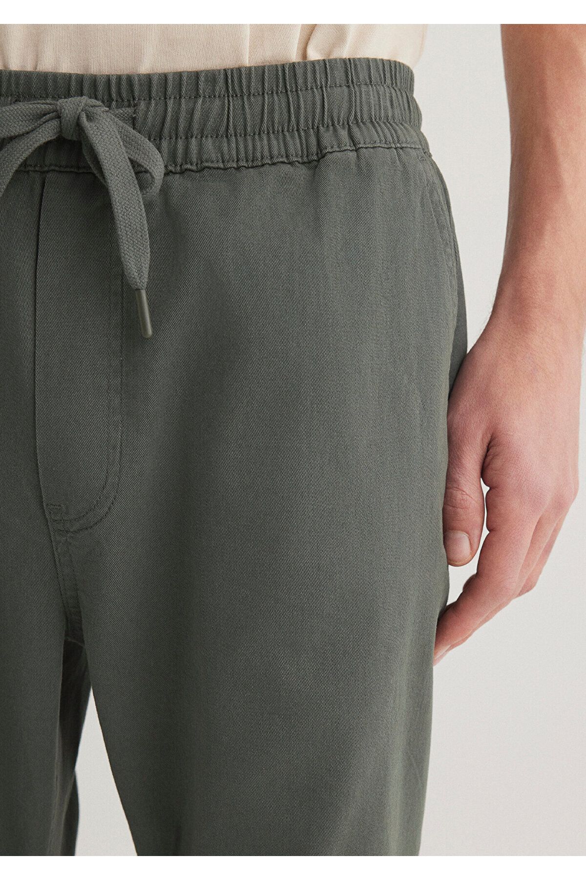 Mavi-Dunkelgrüne Hose mit elastischem Bund000169-71598 5