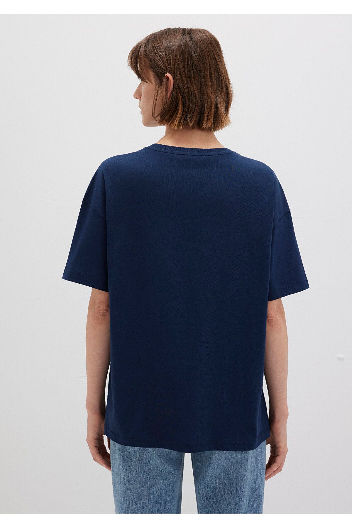 Mavi-Marineblaues T-Shirt mit Logo-Print, reguläre Passform / normaler Schnitt 1611193-70488 5