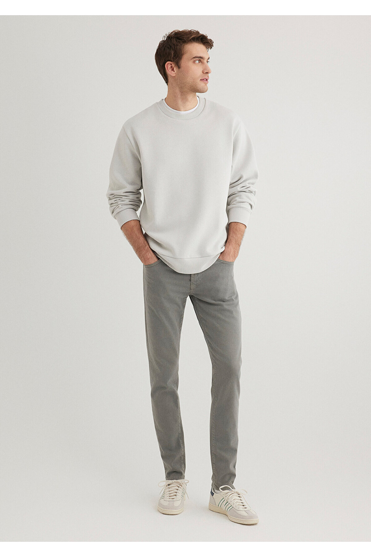 Mavi-James Tin Graue Comfort-Gabardine-Hose 0042431022 2