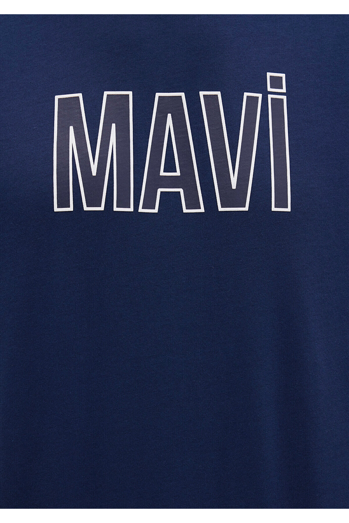 Mavi-Marineblaues T-Shirt mit Logo-Print, reguläre Passform / Regular Fit066842-70758 6