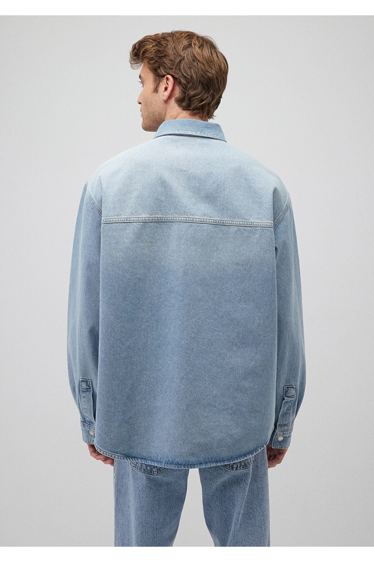 Mavi-Ross 90lar Übergroßes Jeanshemd - Misty Open Design0210031-82947 4