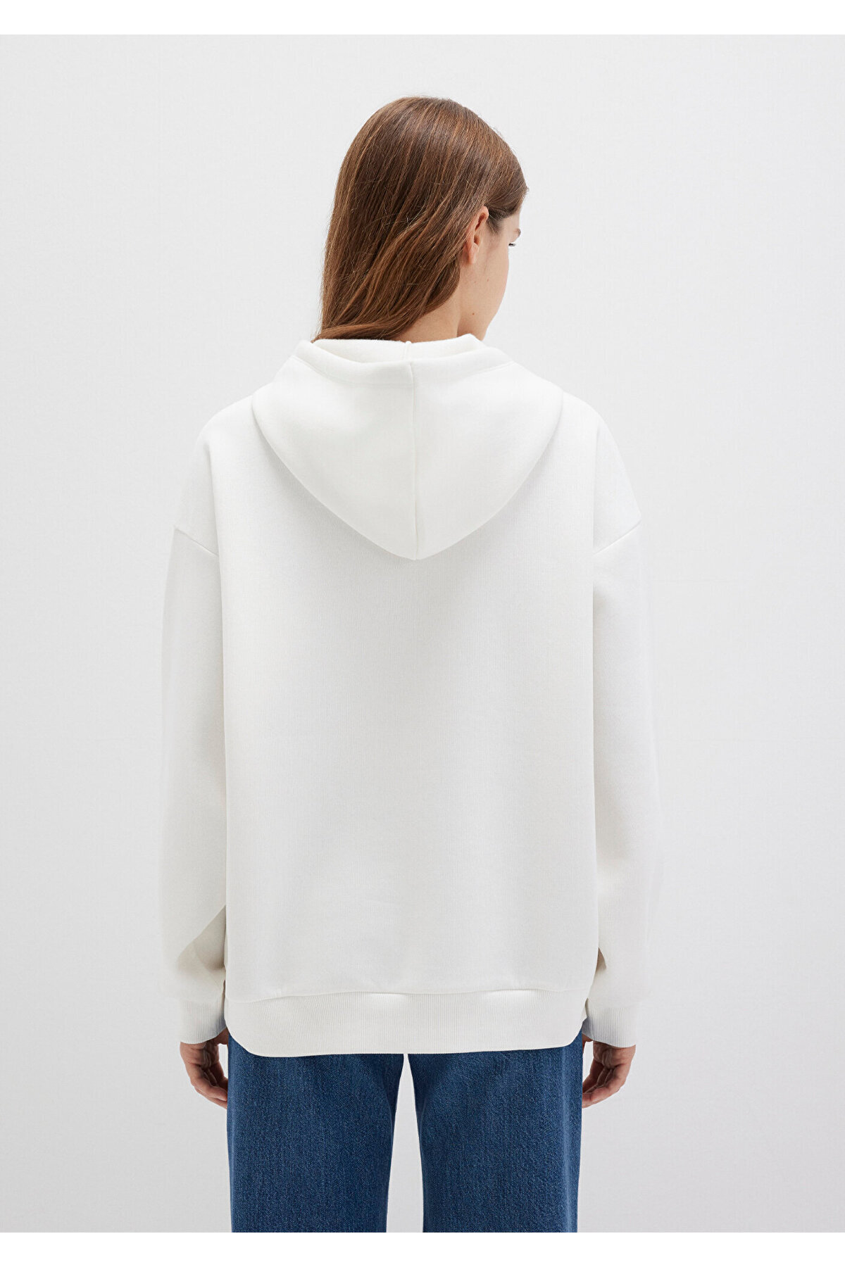 Mavi-Weißes Kapuzen-Sweatshirt mit Logo-Print 1600361-81964 5