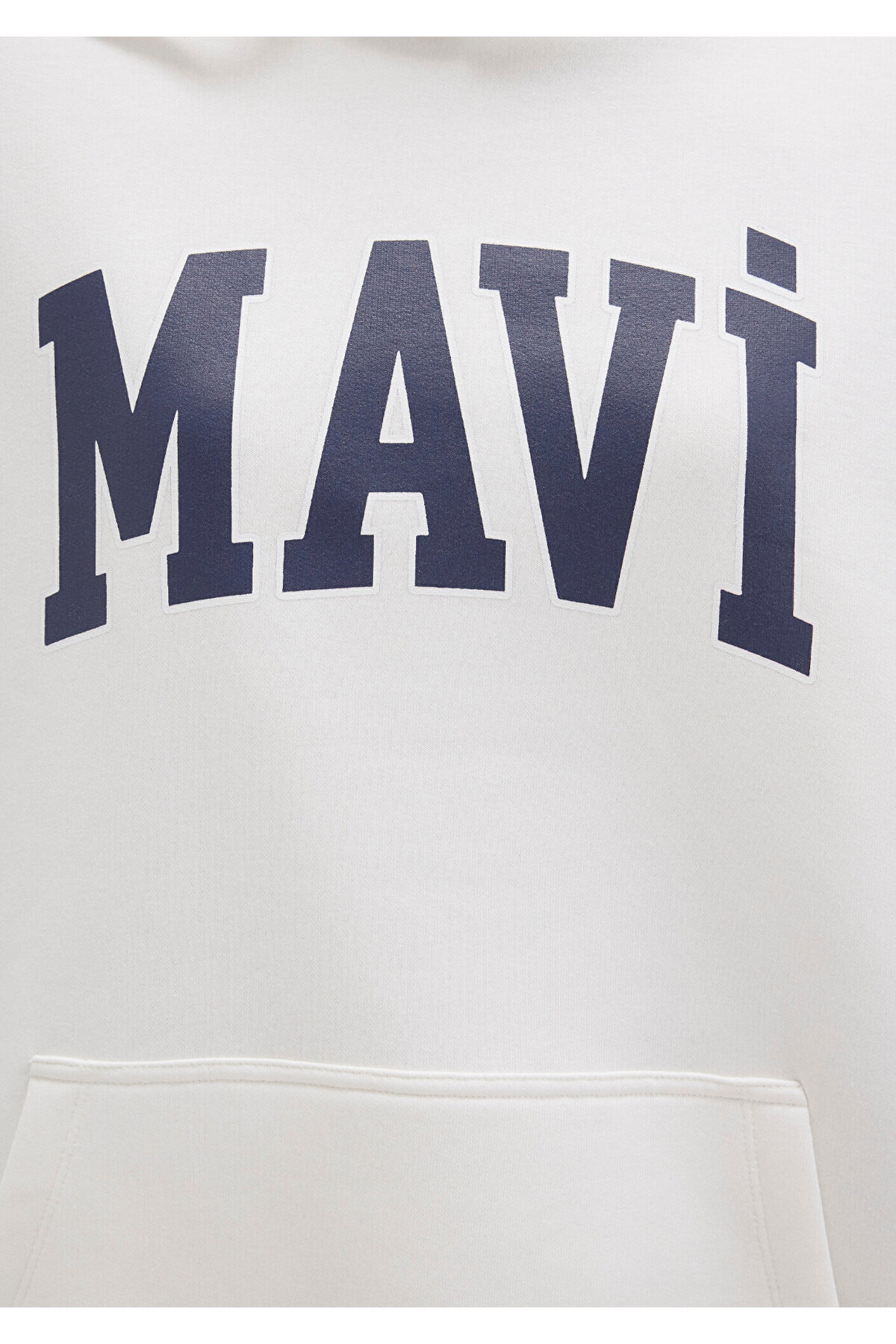 Mavi-Weißes Kapuzen-Sweatshirt mit Logo-Print 1600361-81964 7