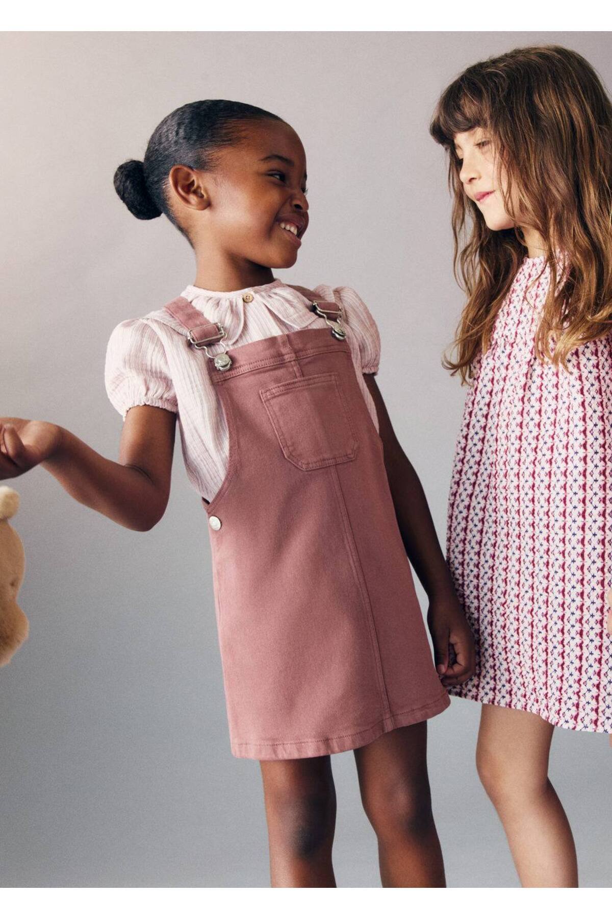 لباس جلیقه جین با جیب  لباس جلیقه جین با جیب