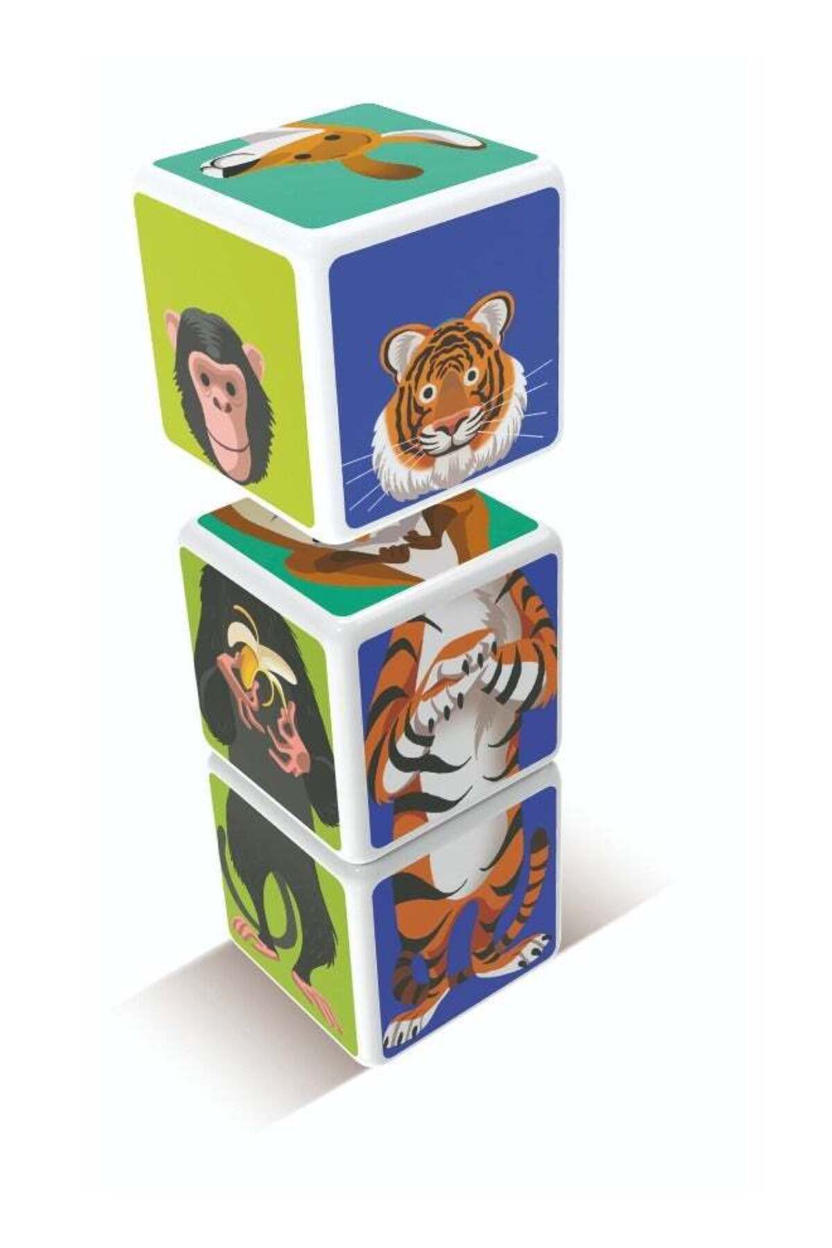مکعب جادویی میکس اند مچ حیوانات ساوانا اسباب‌بازی STEM، ۳ تکه