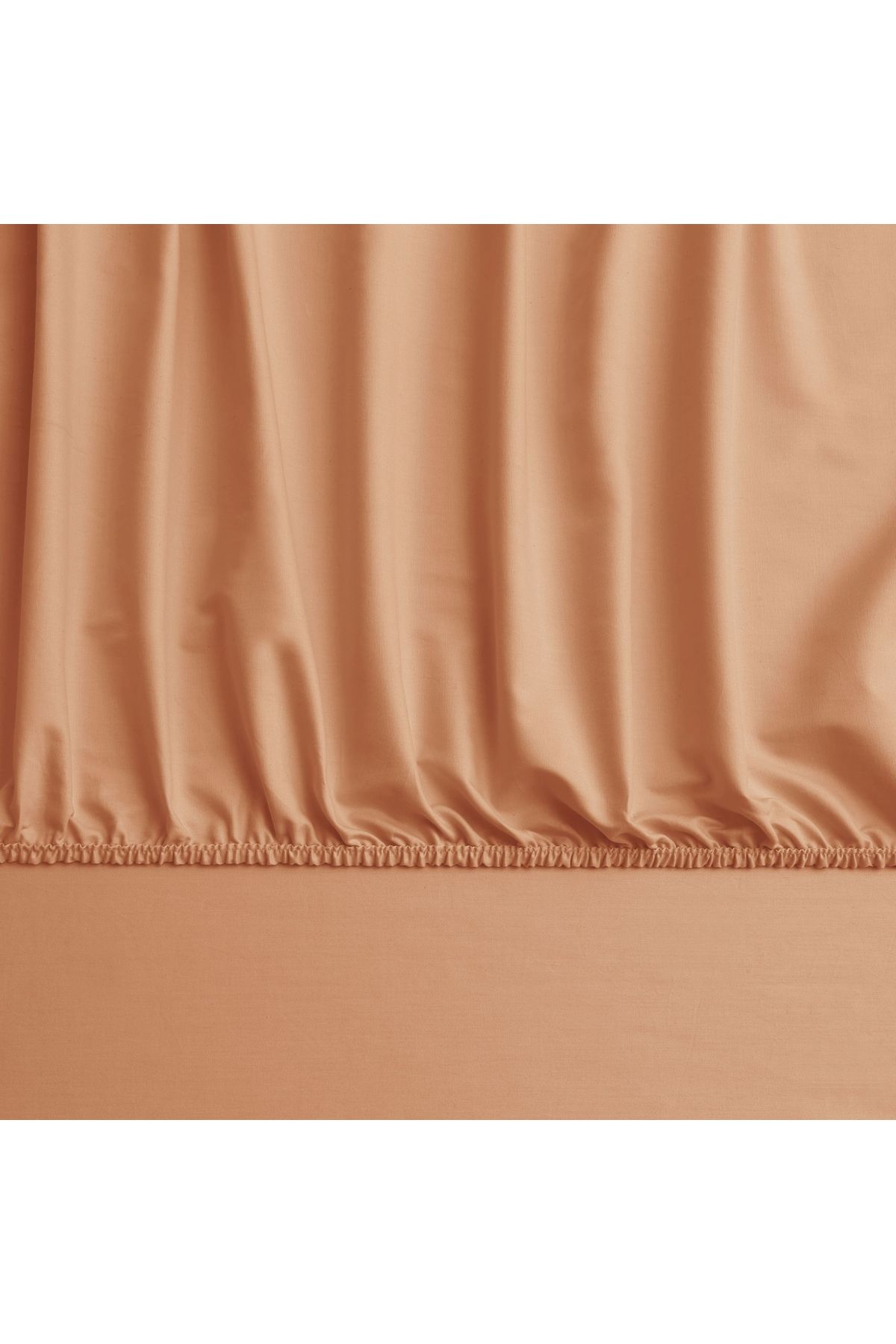 Linens-Mix&Match Cotton Satin Single Fitted Sheet Orange 2