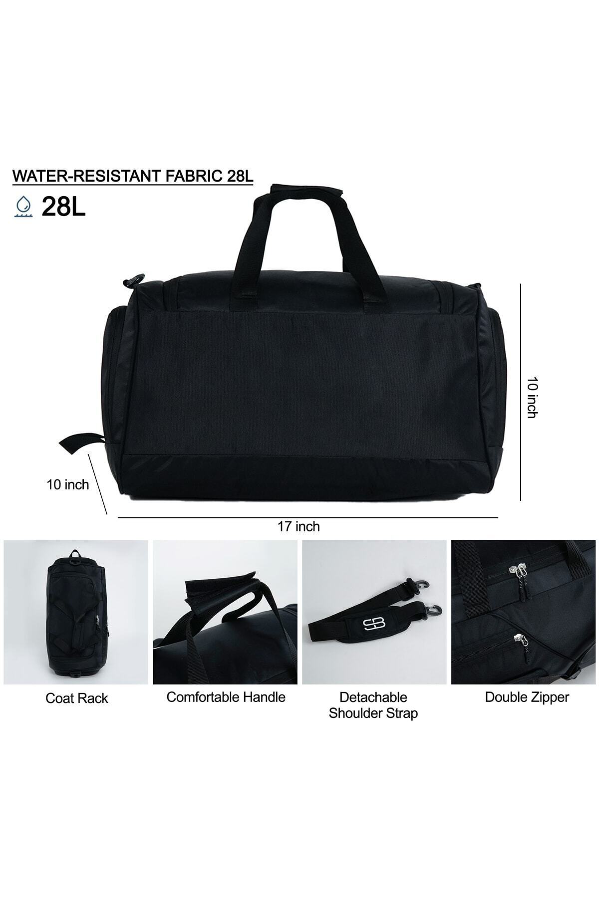 Solo Bag  Ayakkabı Gözlü Termoslu Orta Boy Unisex Spor Fitness Ve Seyahat Çantası - Görsel 7