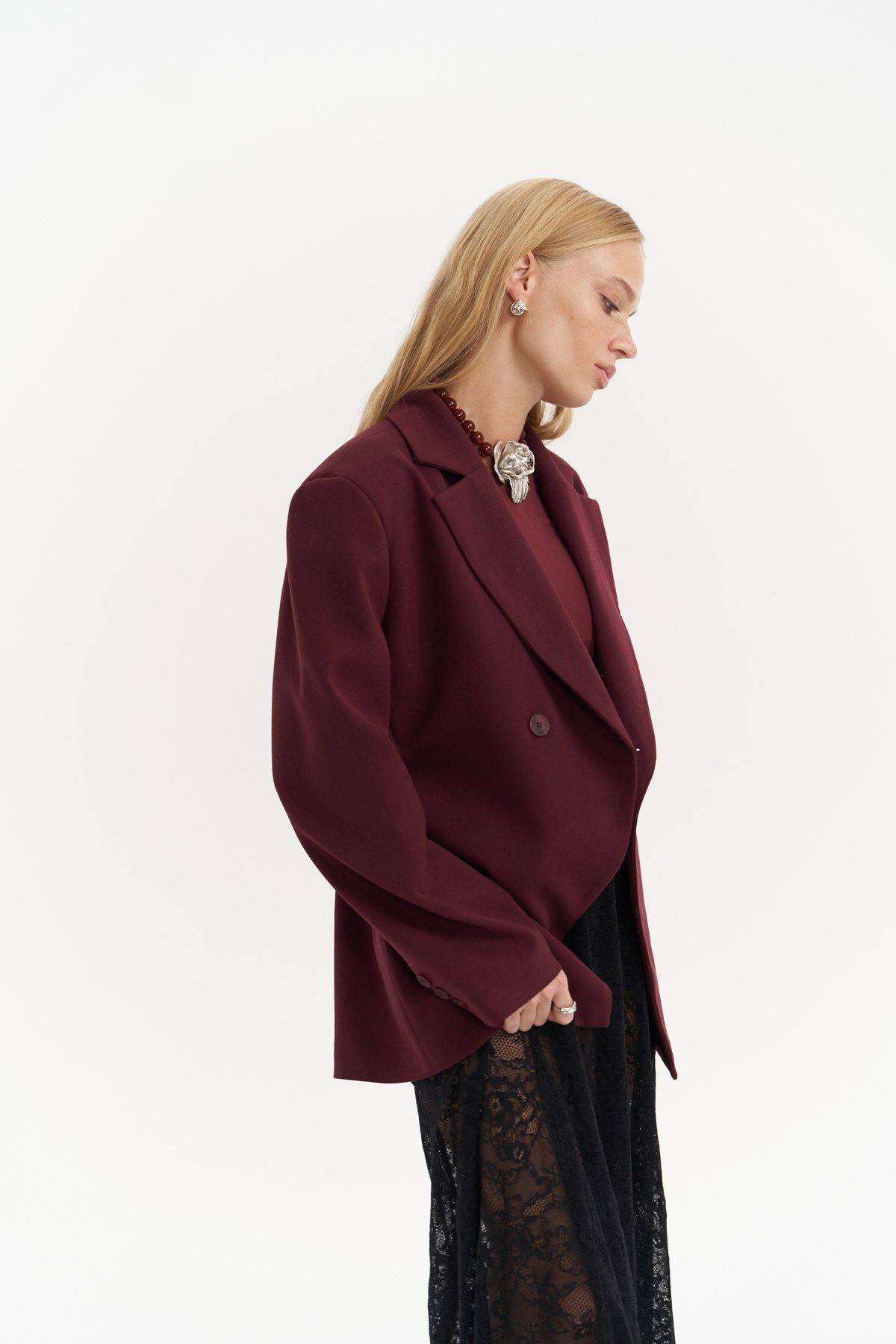 MAİ COLLECTİON-Allegany Claret Red Blazer – v páse 3