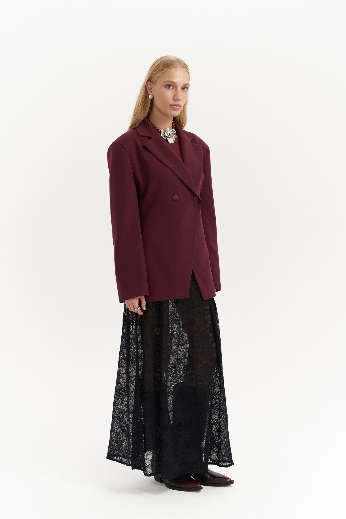 MAİ COLLECTİON-Allegany Claret Red Blazer – v páse 4