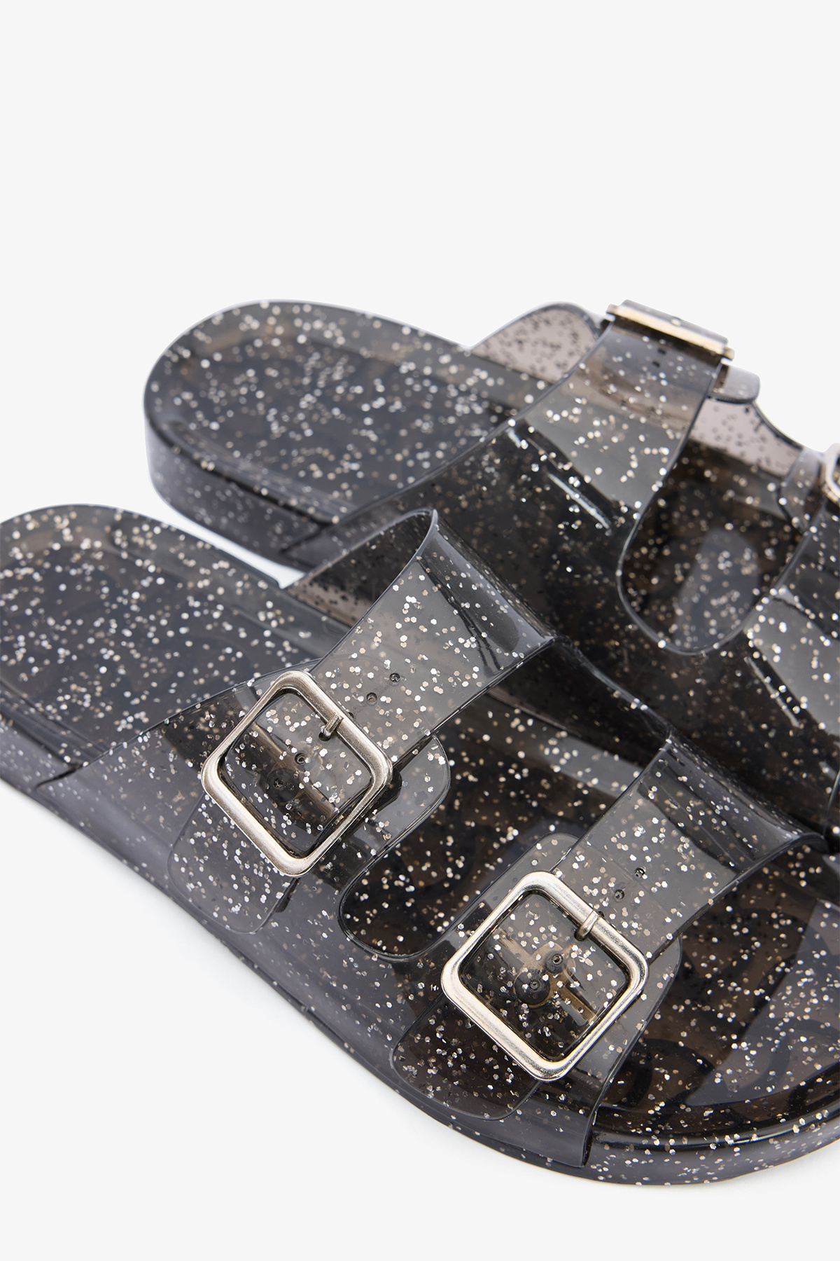 Penti-Glitter Jelly Black Slippers 3