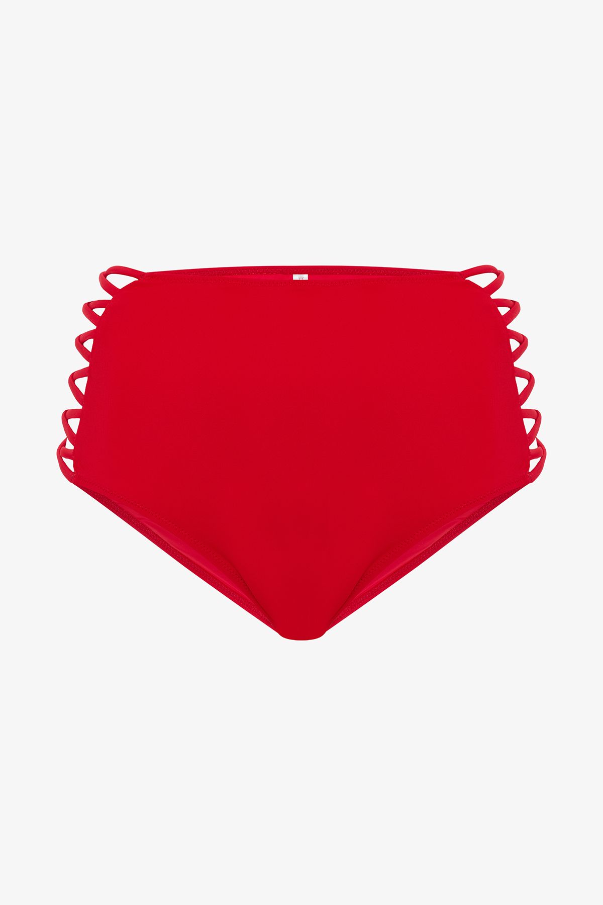 Penti-Roter High Fashion Bikini-Unterteil mit hoher Taille 5