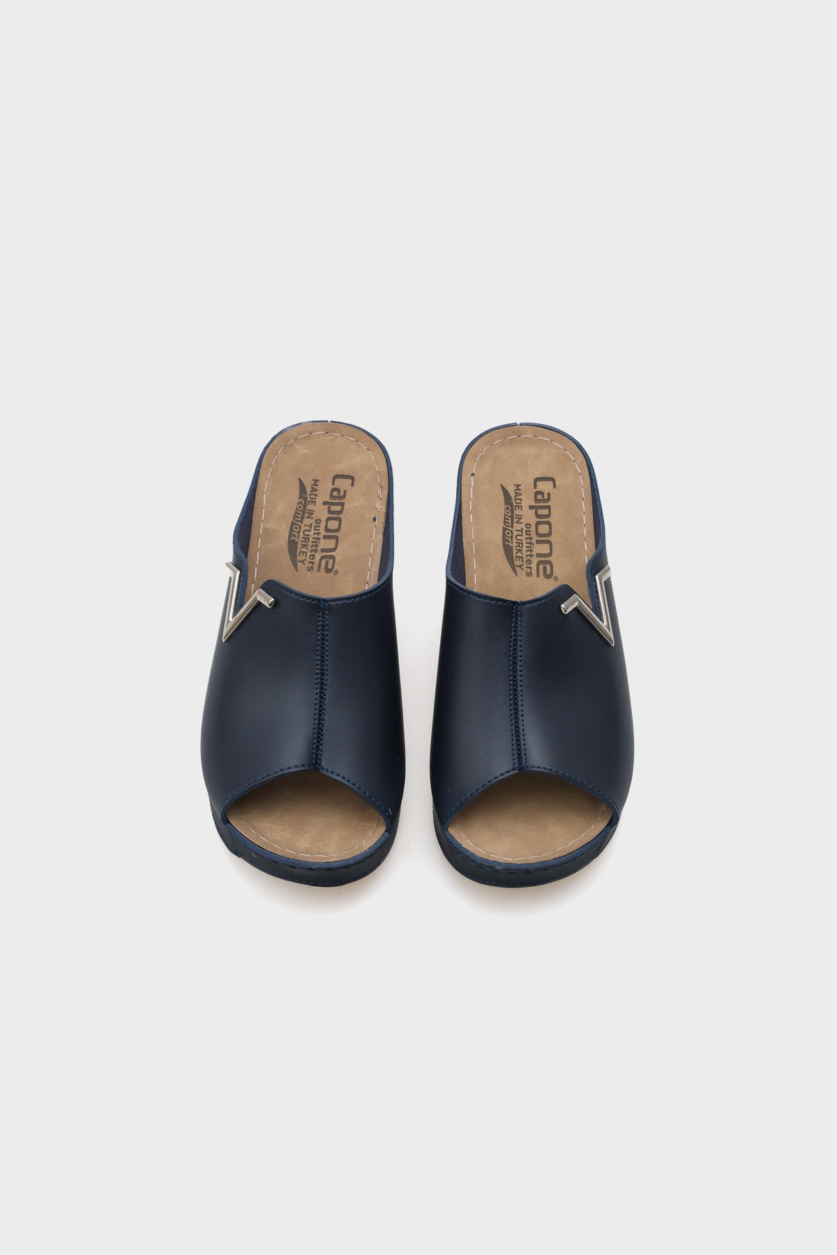 Capone Outfitters-Anatomická měkká pohodlná podrážka na klínovém podpatku Mother pantofle 5