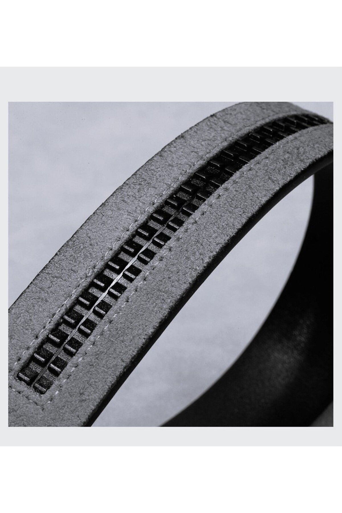 Bosskan  Otomatik Siyah Tokalı Deliksiz Klasik Erkek Kemeri - Görsel 4