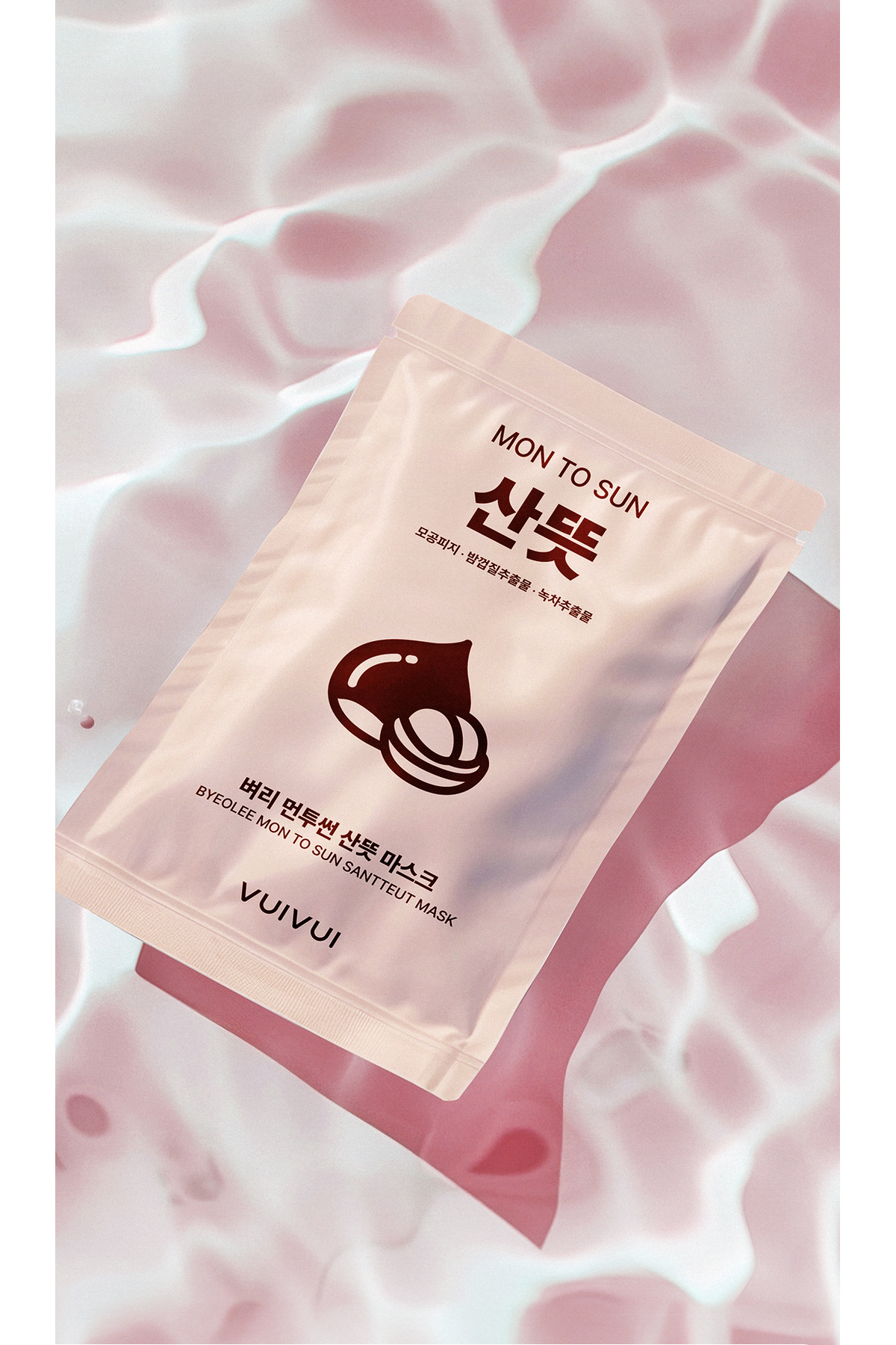 byeolee-Single 1Pcs Oil Balancing Korean Facial Mask Containing Chestnut Shell Extract Centella Asiatica Chamomile Extract 5