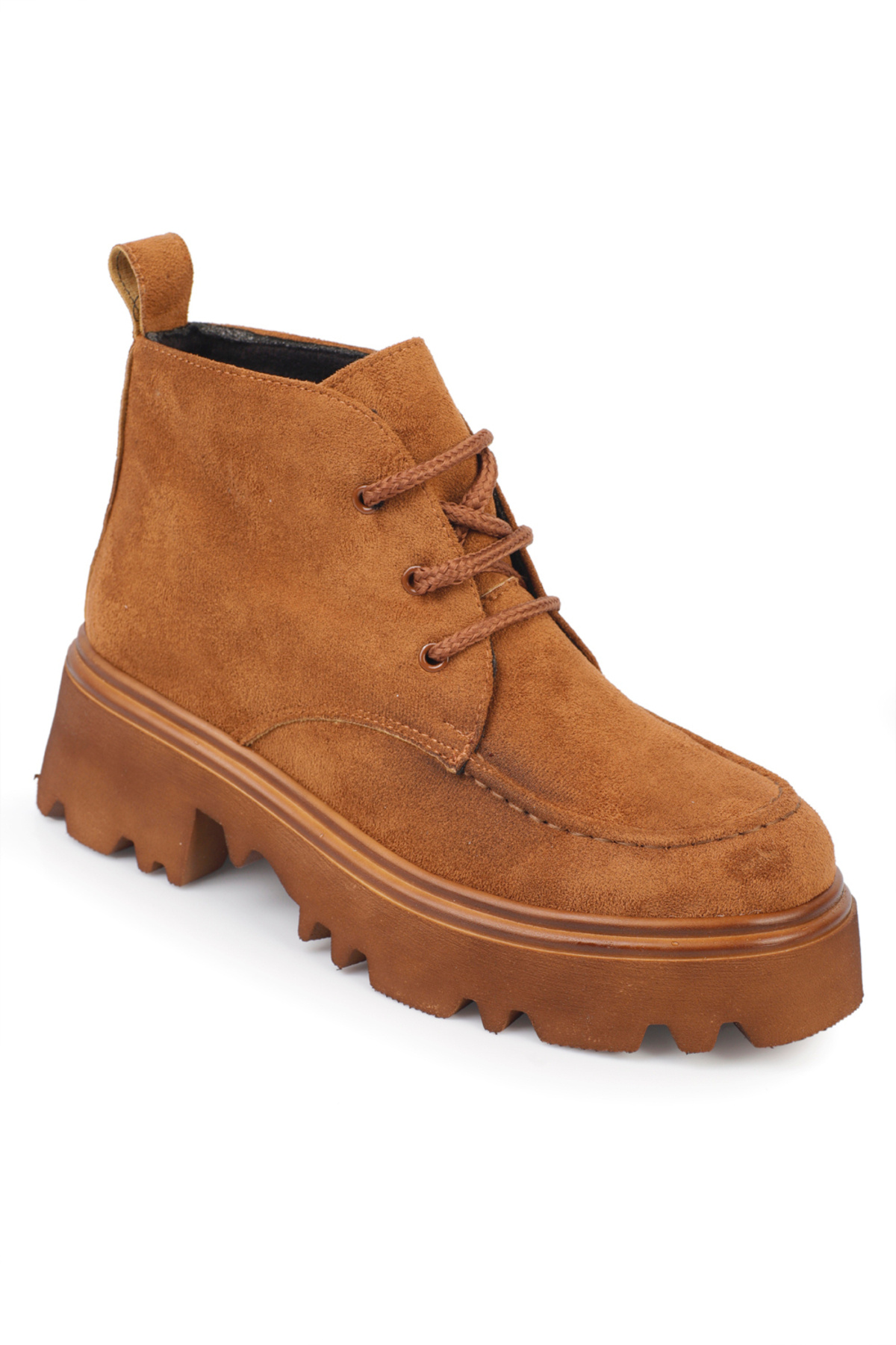 Capone Outfitters-Damen-Schnürstiefel mit runder Zehenpartie und Trac-Sohle 3
