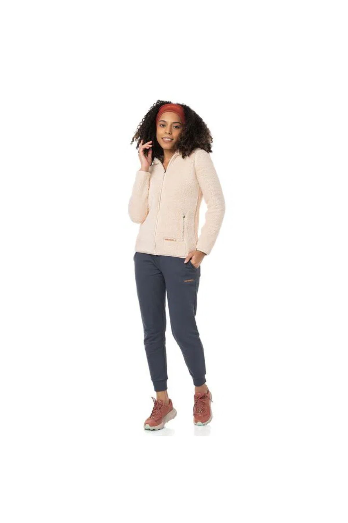 Merrell-M25Jadew Cloud Cream Women's Fleece Jacket Beige 5