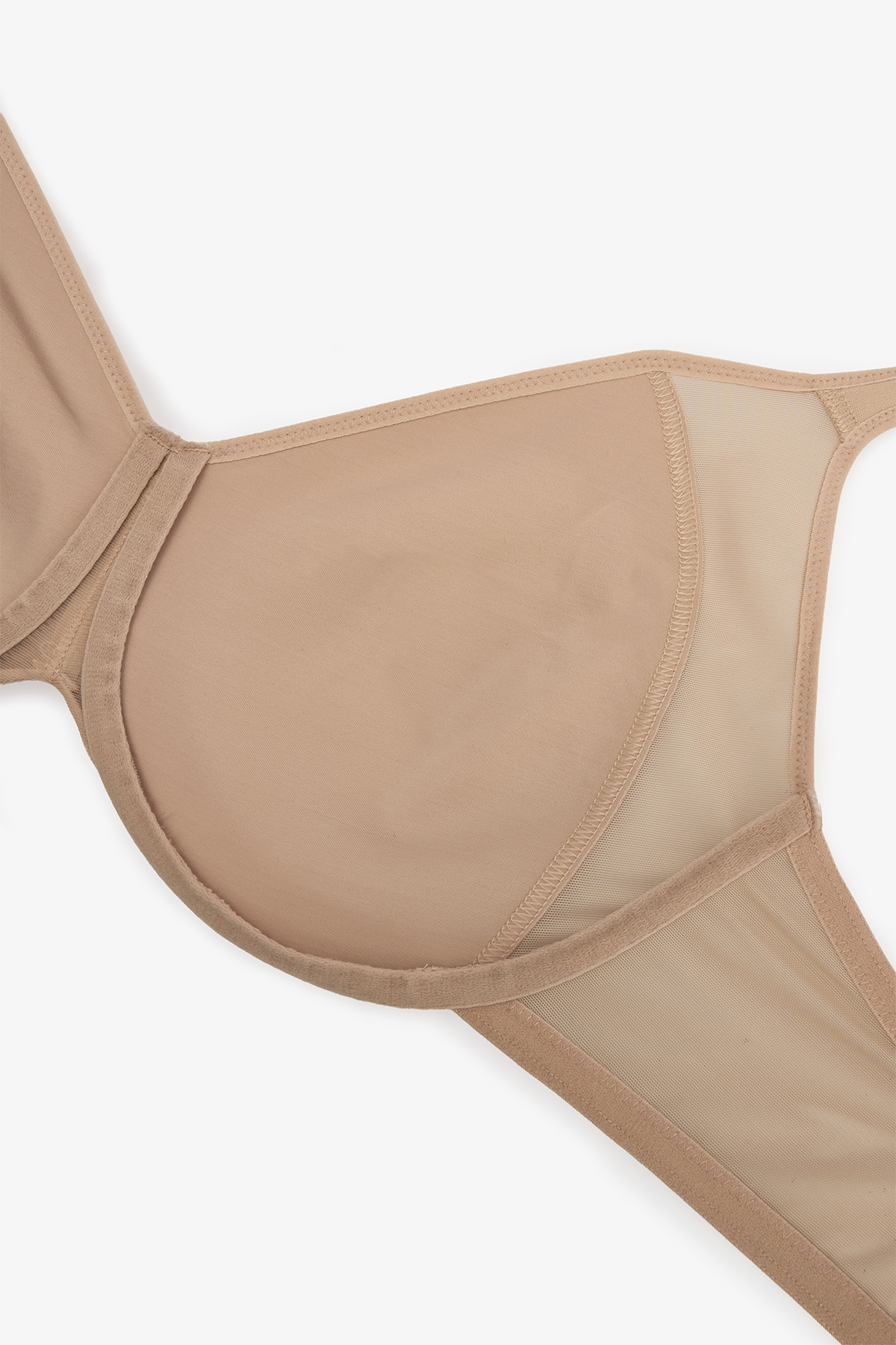 Penti-Nudefarbener Bügel-BH mit Raffung in Übergröße 5