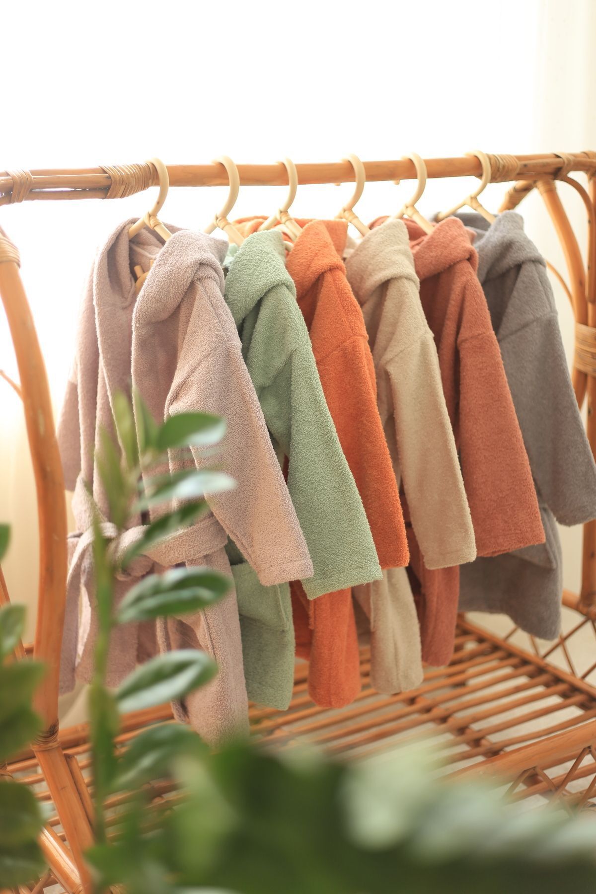 ilays beauty Buldan Dokuması Bebek/çocuk Bornozu Taş Rengi fotoğrafı 5 (önizleme)