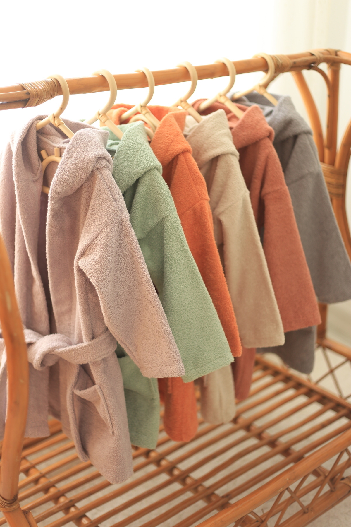 ilays beauty Buldan Dokuması Bebek/çocuk Bornozu Taş Rengi fotoğrafı 6 (önizleme)