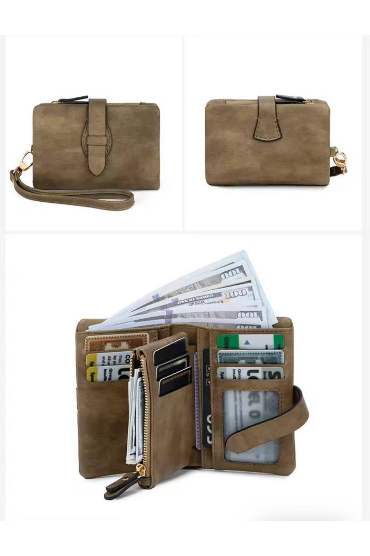 Small handy women's purse with new design soft texture bracelet
