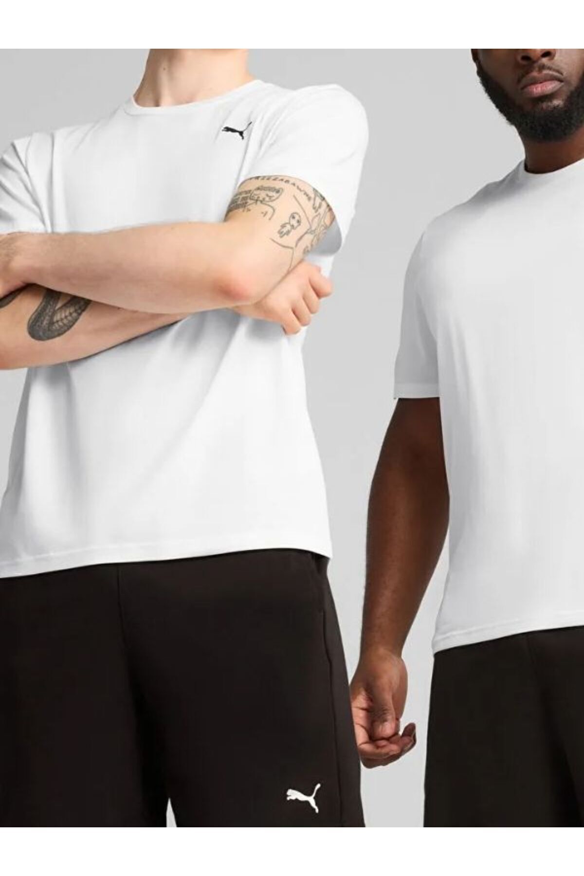 Puma-M Tad Essentials - Small Cut Solid Layered Running T-Shirt 4