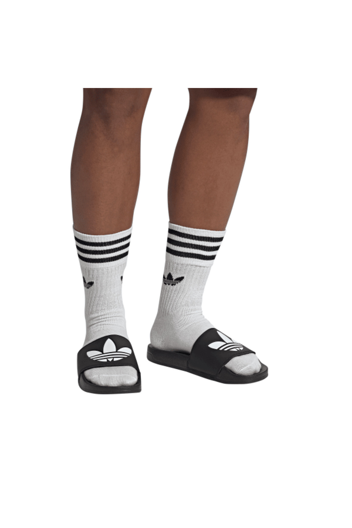 adidas-Fu8298-e Adılette Lite - Ανδρικές μαύρες παντόφλες 4