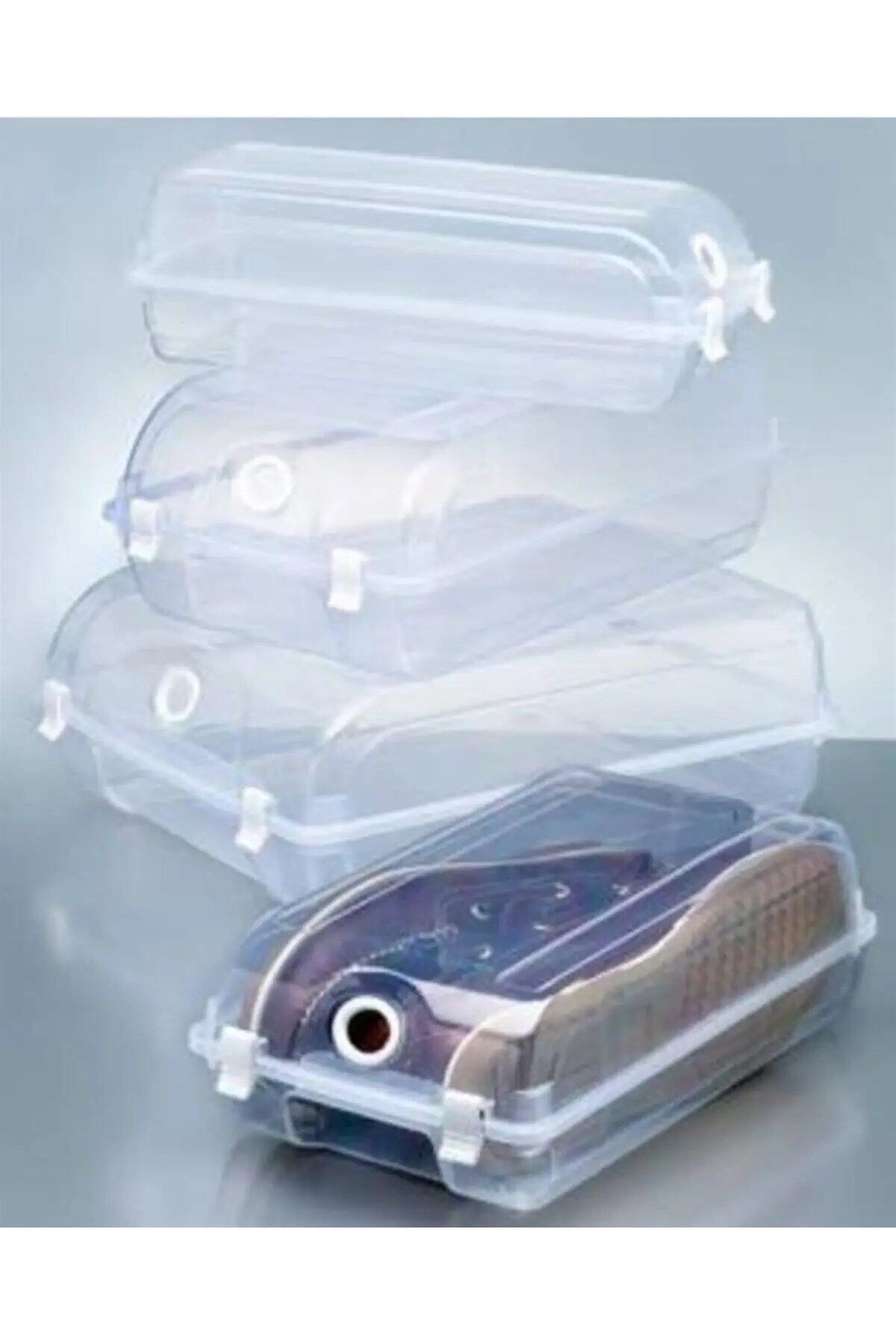 Hitfoni-Transparent Men's Shoe Storage Box 12 Pieces Storage and Protection Box 2