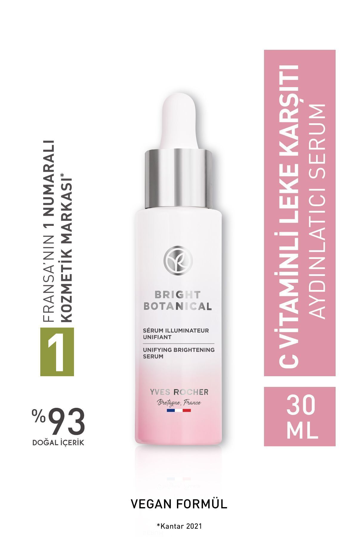 Yves Rocher Leke Ve Kırışık Karşıtı Bitkisel Bakım Bright Botanical - Niacinamide & C Vitamini Serum - 30ml