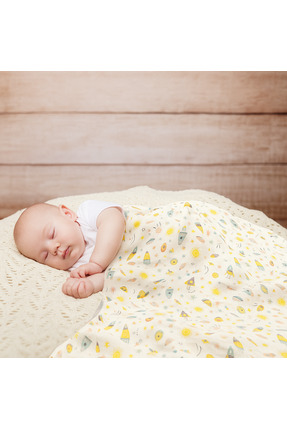 Bebly Kids Çift Katlı Müslin Battaniye Örtüsü 100*90 CM Unisex