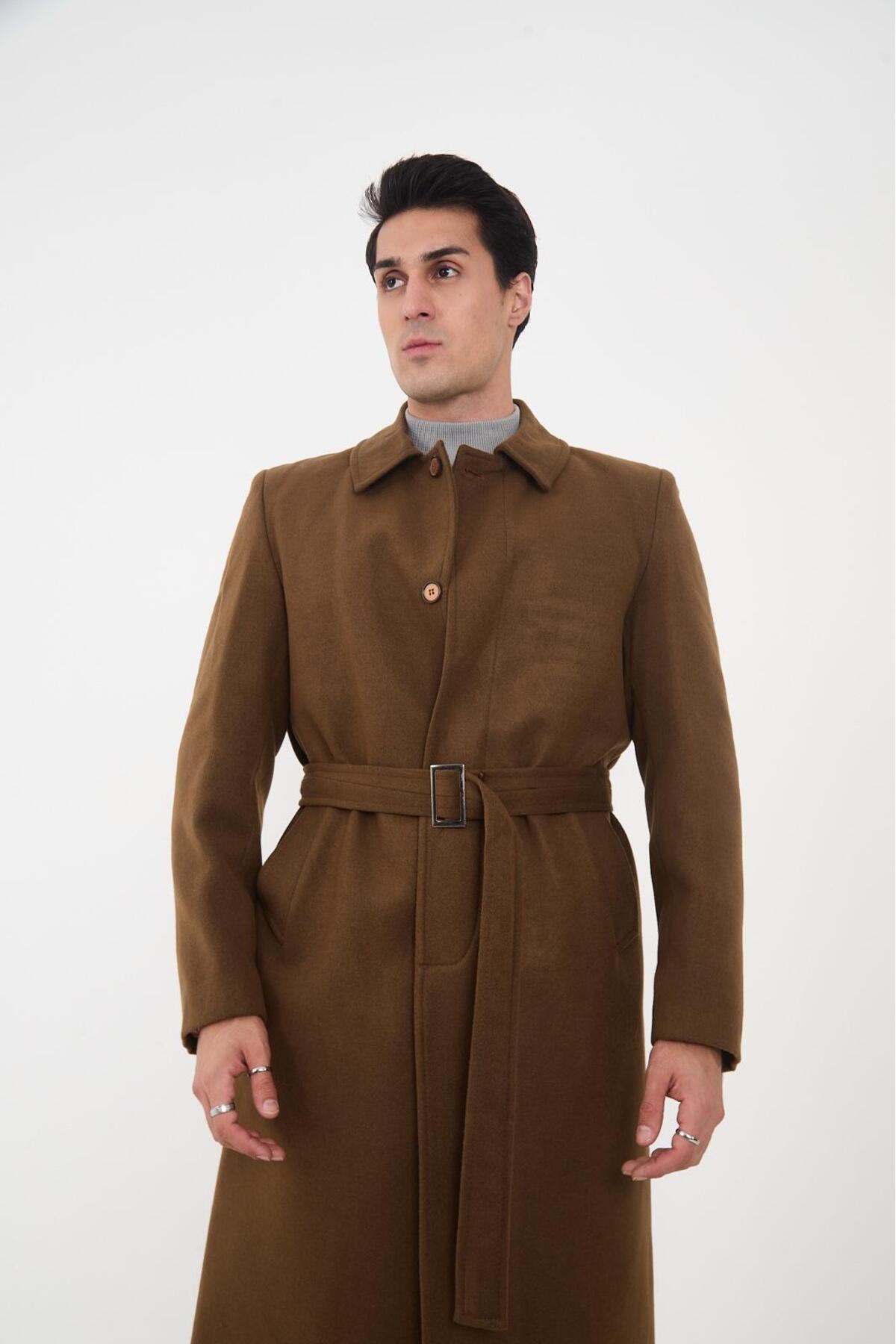 Utility Kemerli Tweed Palto