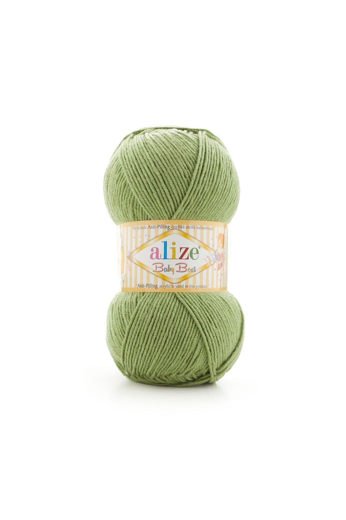 5 Pcs Baby Best 485 Green 10% Bamboo - 90% Acrylic (anti-pilling Acrylic) / 100 Gr - 240 M