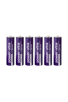 POWER-XTRA 3.7V Li-ion 18650 1500 Mah Şarjlı Pil - Başlı - 0.5C 6 Lı Paket
