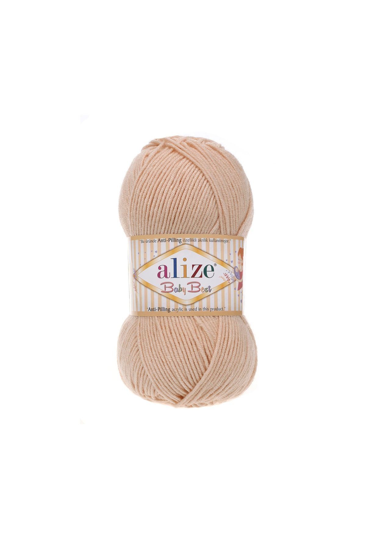 5 Pcs Baby Best 382 Powder 10% Bamboo - 90% Acrylic (anti-pilling Acrylic) / 100 Gr - 240 M