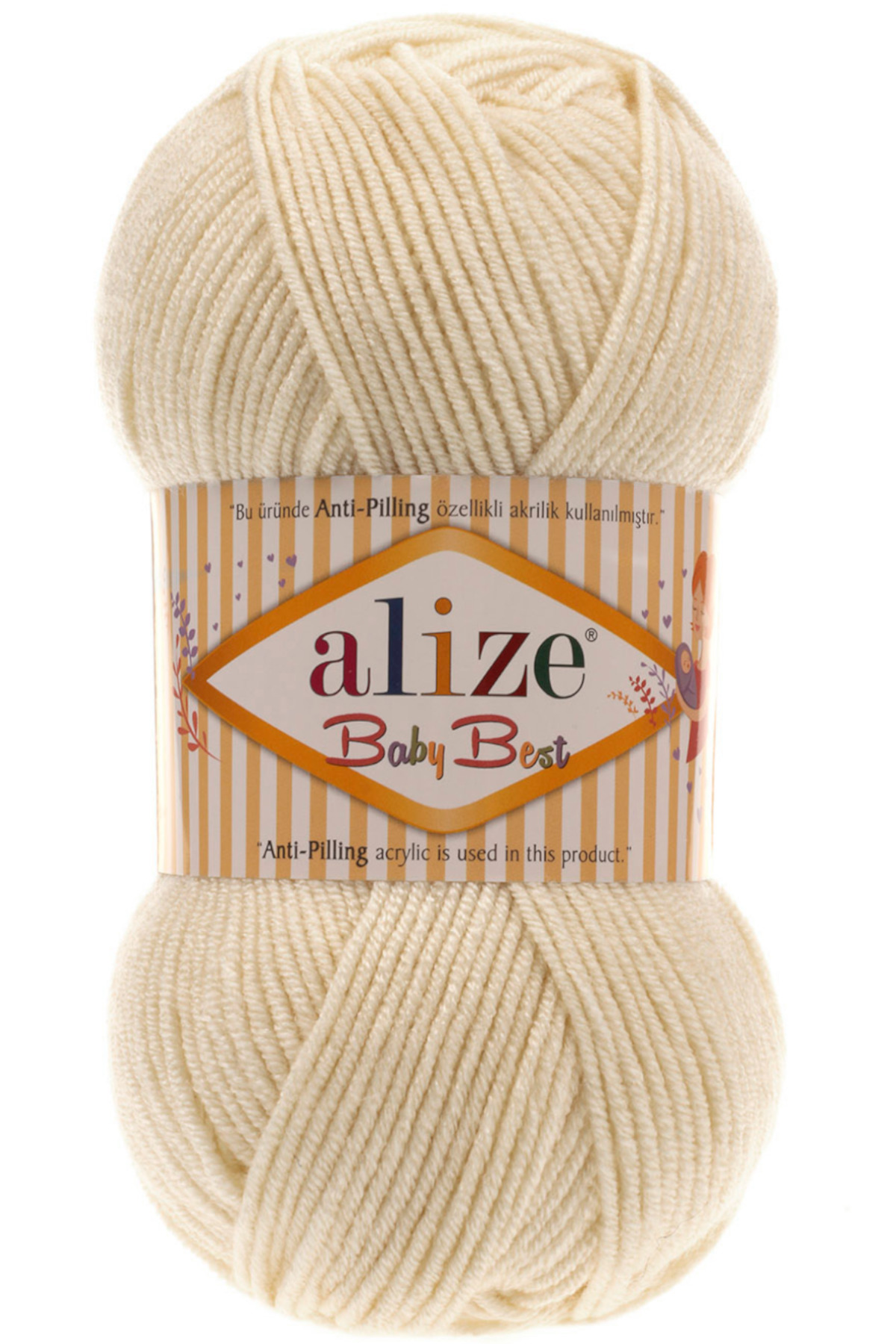 Baby Best 01 Cream 10% Bamboo - 90% Acrylic (anti-pilling Acrylic) / 100 Gr - 240 M