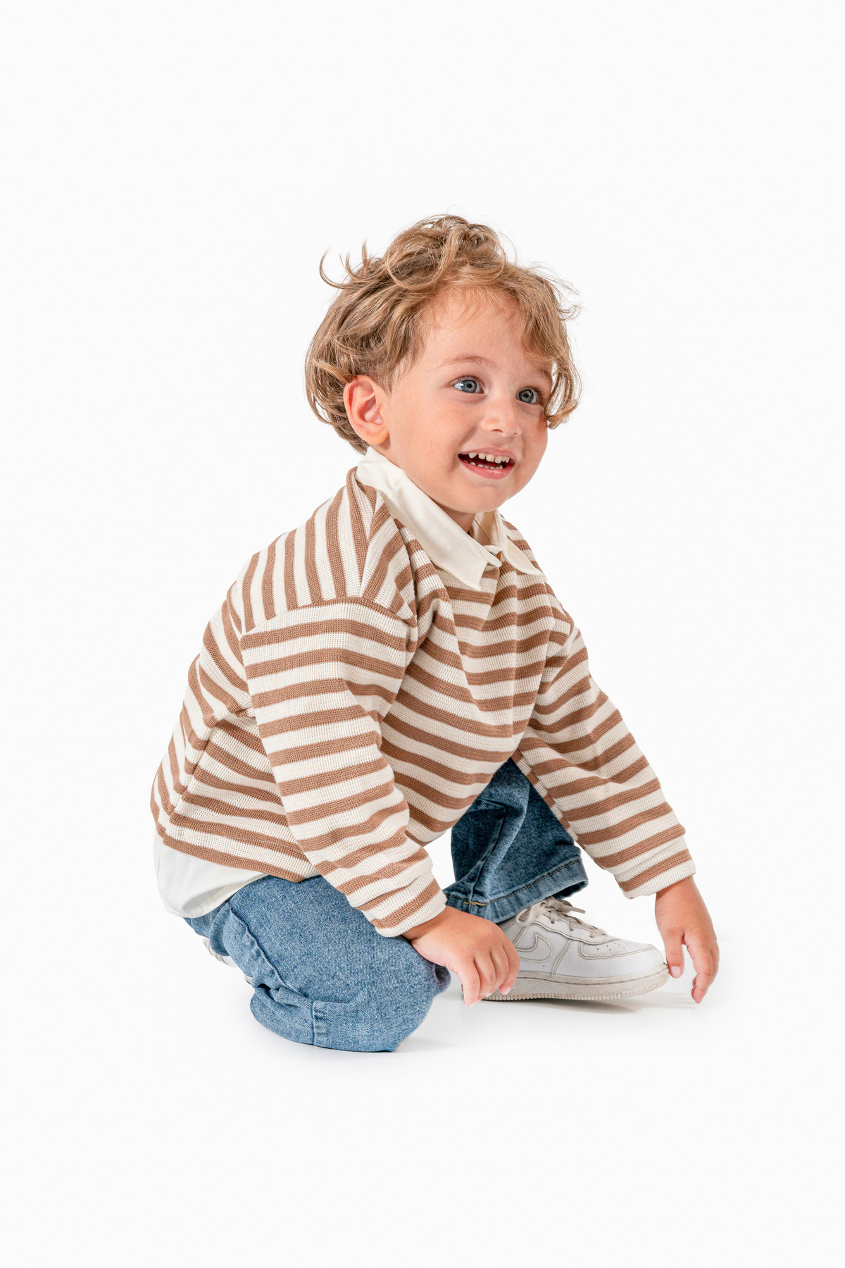 Jikko Baby Gömlek Sweat Pantolon Takımı 9071 fotoğrafı 2 (önizleme)