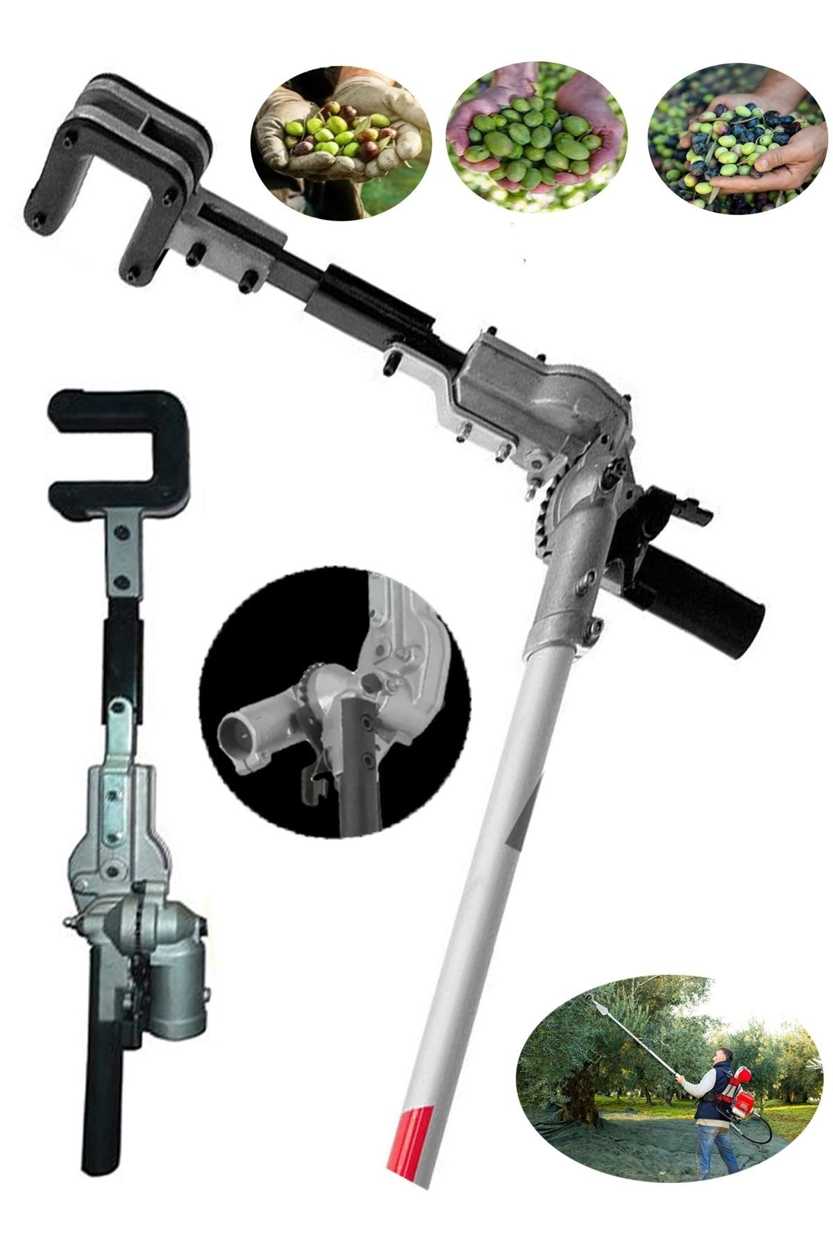 موتور بنزینی تریمر Hero 9000 با دسته و ست ویژه 9 تکه برداشت زیتون و بادام