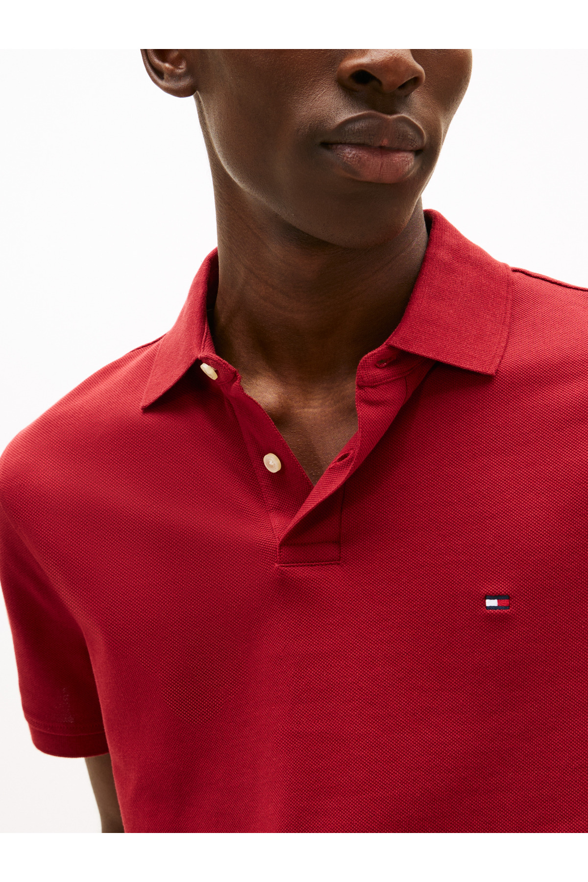 پولوشرت مردانه راسته آستین کوتاه | تامی هیلفیگر Tommy Hilfiger MW0MW17770 - تصویر 3