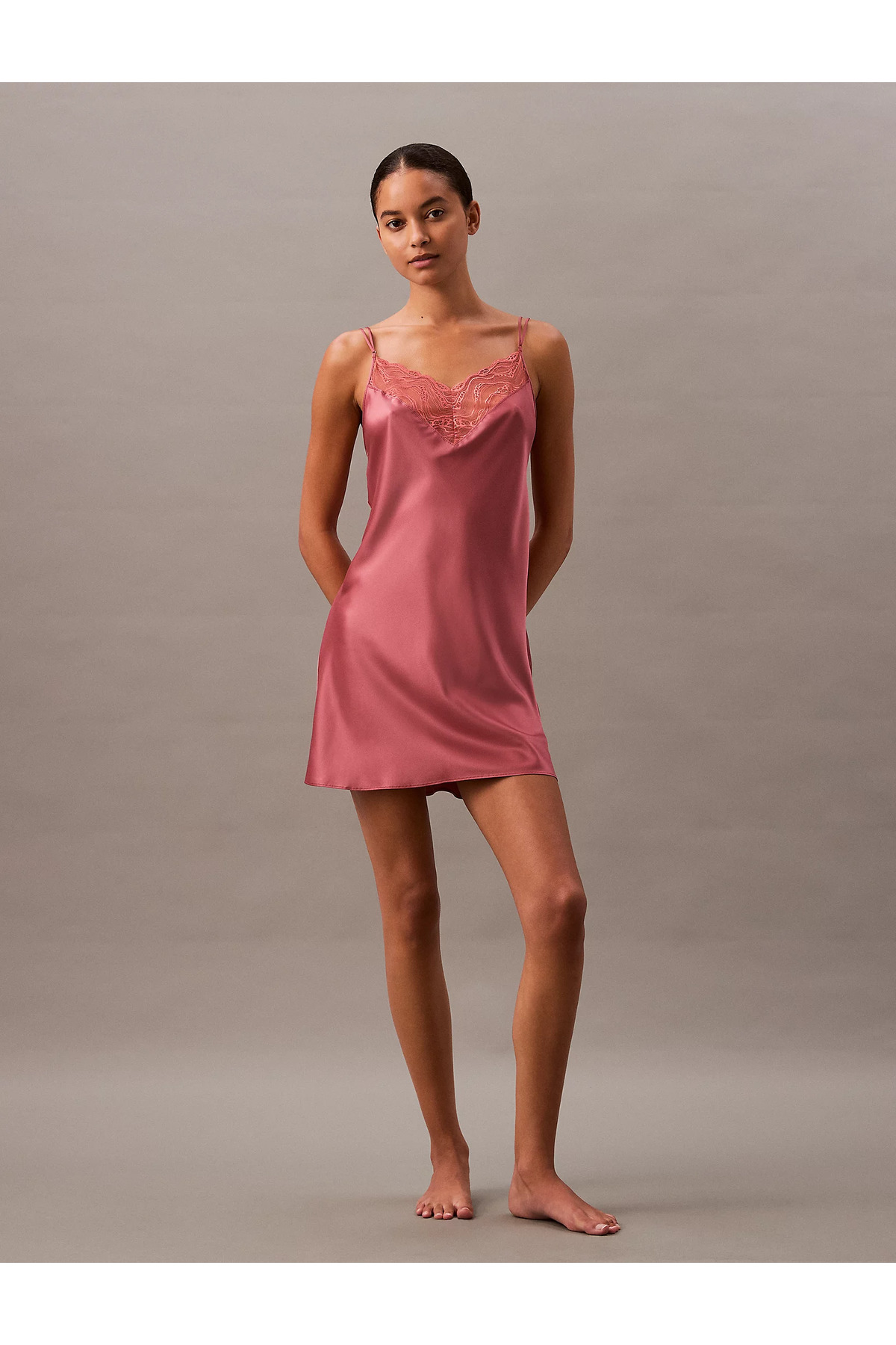 Calvin Klein Kadın Kırmızı Gecelik 000QS7313E VL4