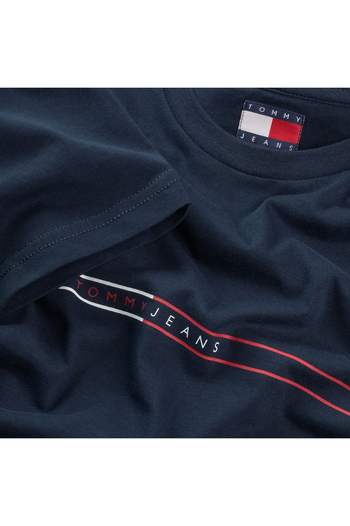 Tommy Hilfiger-Cotton T-Shirt with Crew Neck Suitable for Daily Use 2