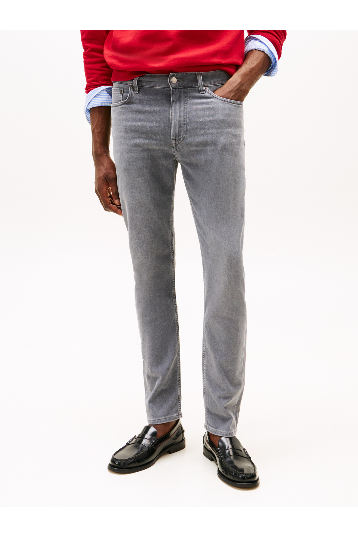 Tommy Hilfiger-Men's Slim Bleecker Sstr Eros Gray Jean Pants 3