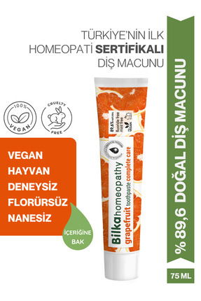 Bilka Collection Bilka Florürsüz Diş Macunu Yetişkin Homeopati Greyfurt Aroma...