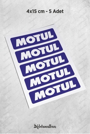 Motul 5 Adet Sticker Seti Lacivert (4x15 cm)