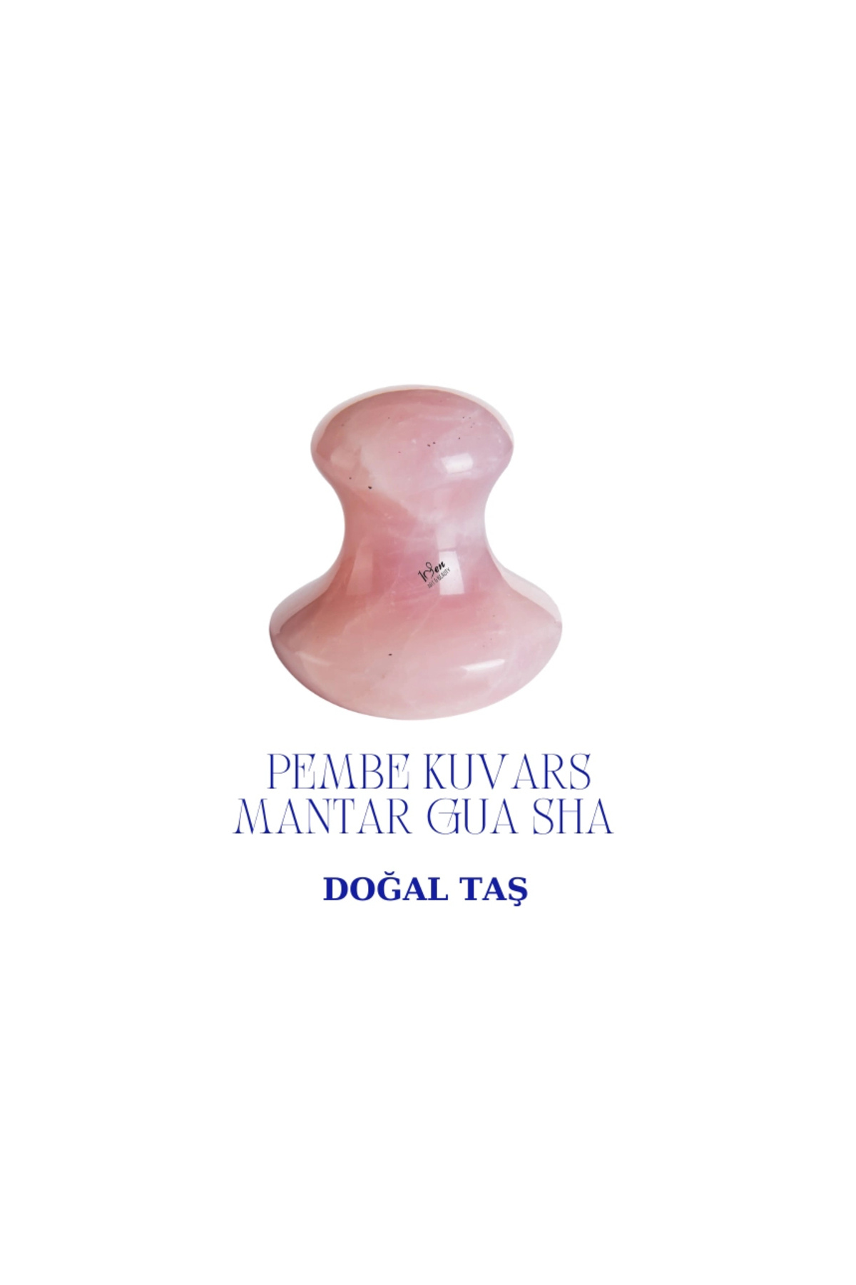 1senartbeauty Doğal Sertifikalı Pembe Kuvars Mantar Gua Sha